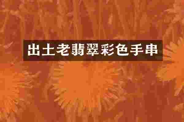 出土老翡翠彩色手串