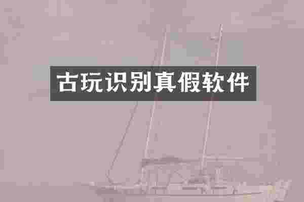 古玩识别真假软件