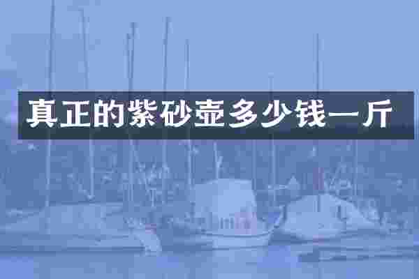 真正的紫砂壶多少钱一斤
