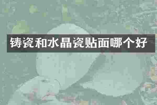 铸瓷和水晶瓷贴面哪个好