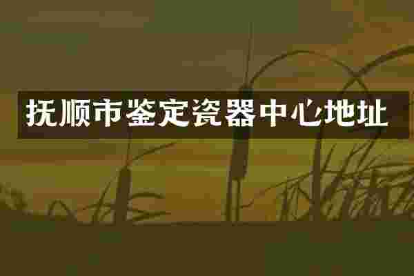 抚顺市鉴定瓷器中心地址