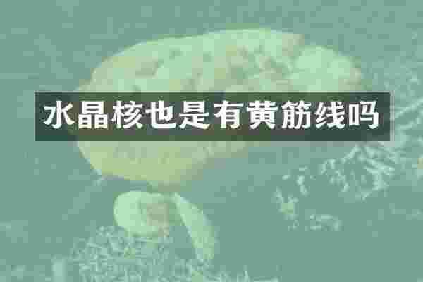 水晶核也是有黄筋线吗