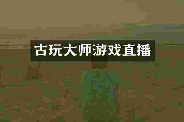 古玩大师游戏直播