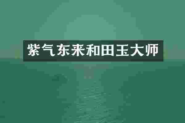 紫气东来和田玉大师