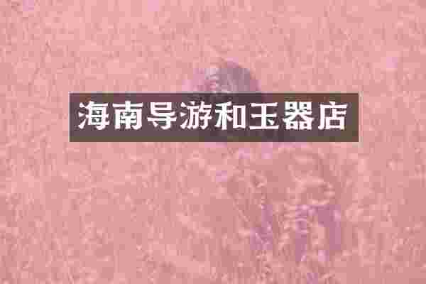 海南导游和玉器店