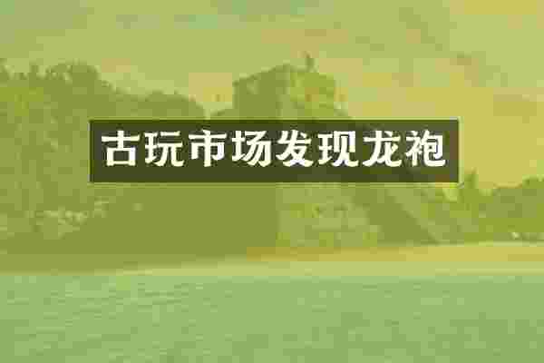 古玩市场发现龙袍