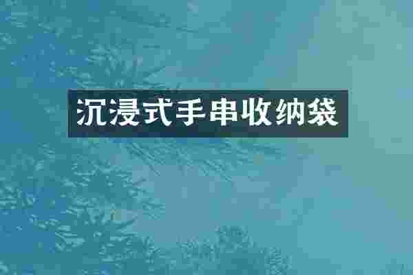 沉浸式手串收纳袋