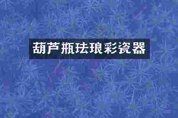 葫芦瓶珐琅彩瓷器