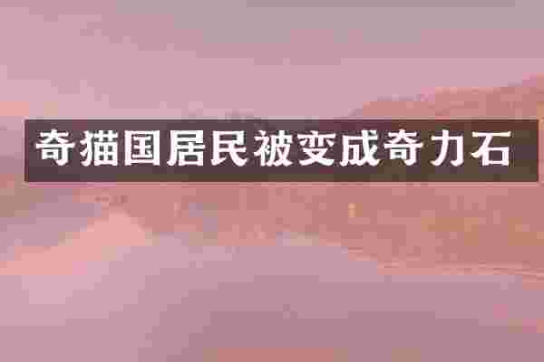 奇猫国居民被变成奇力石