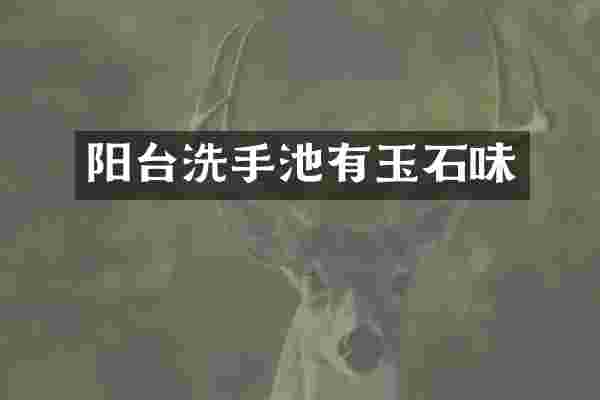阳台洗手池有玉石味