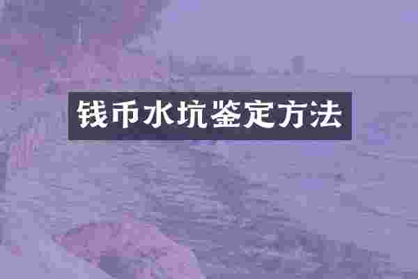 钱币水坑鉴定方法