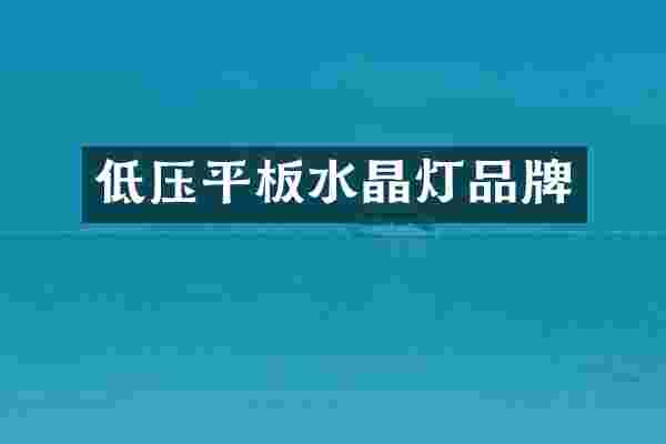 低压平板水晶灯品牌