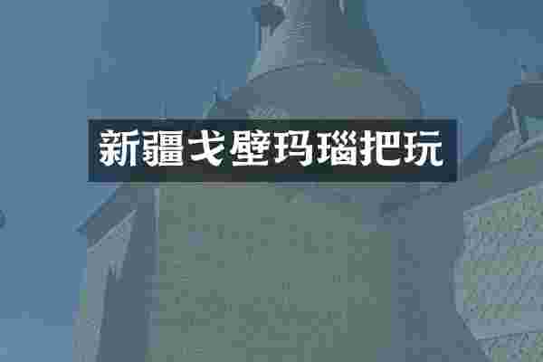 新疆戈壁玛瑙把玩