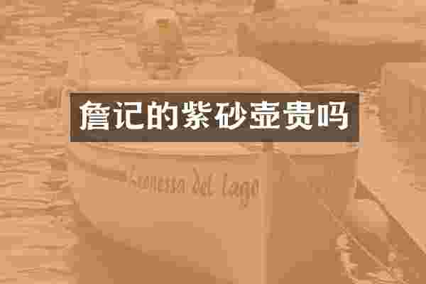 詹记的紫砂壶贵吗