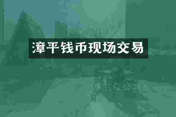 漳平钱币现场交易