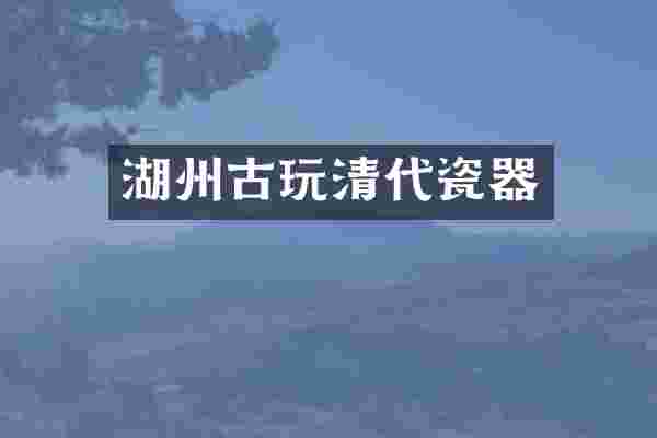 湖州古玩清代瓷器