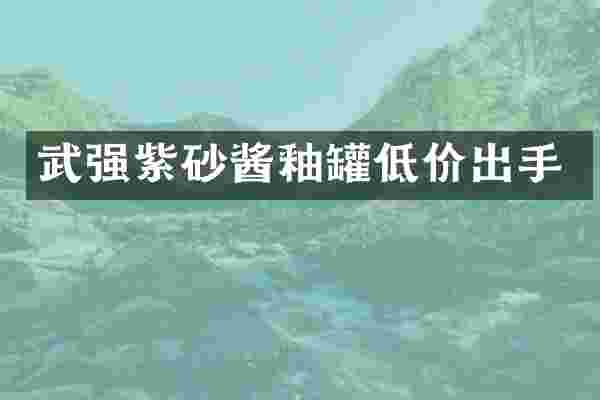 武强紫砂酱釉罐低价出手