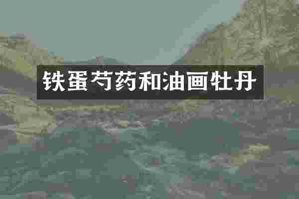 铁蛋芍药和油画牡丹