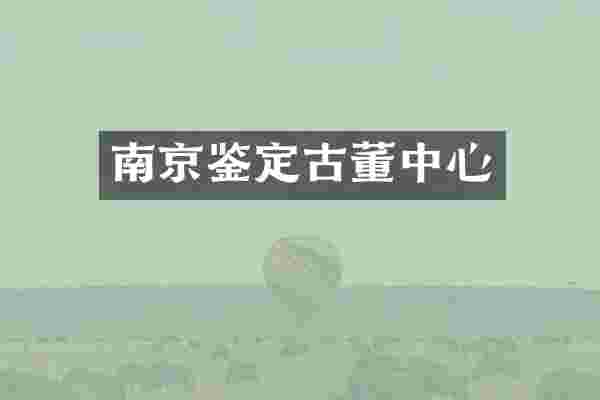 南京鉴定古董中心