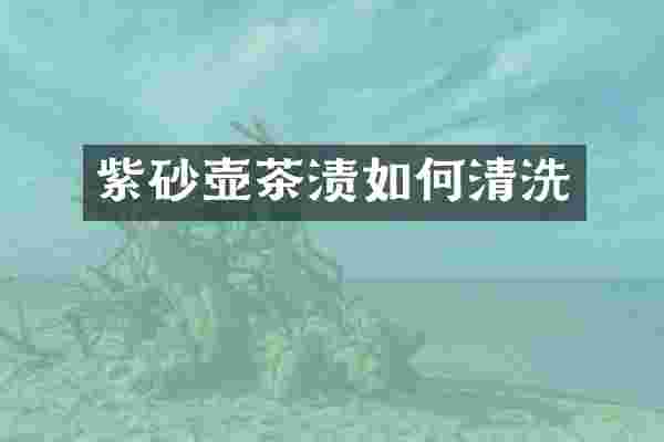 紫砂壶茶渍如何清洗