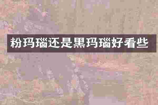 粉玛瑙还是黑玛瑙好看些