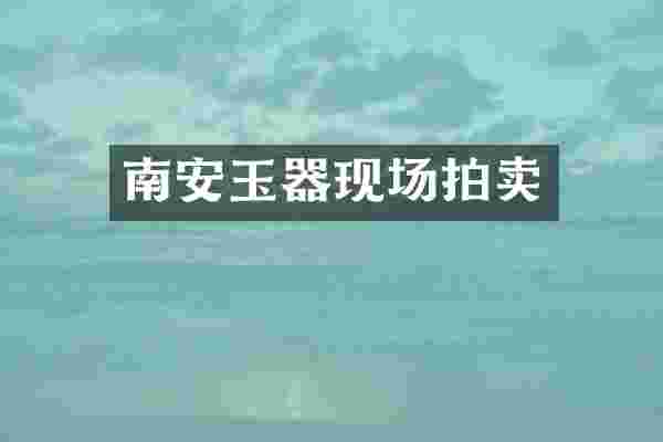 南安玉器现场拍卖