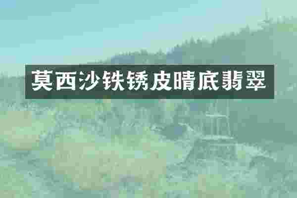 莫西沙铁锈皮晴底翡翠