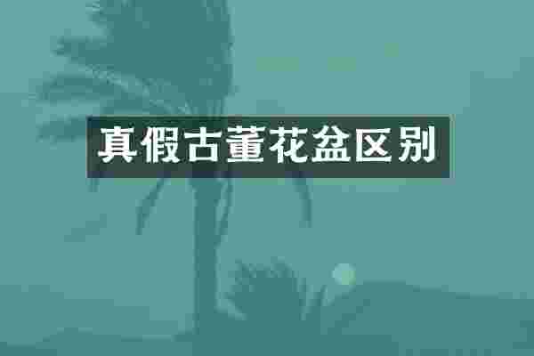 真假古董花盆区别