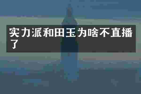 实力派和田玉为啥不直播了