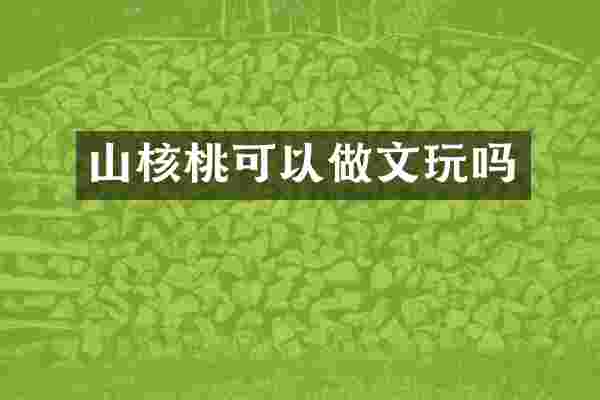山核桃可以做文玩吗