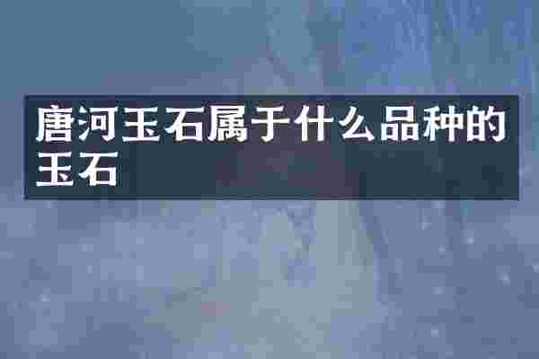 唐河玉石属于什么品种的玉石