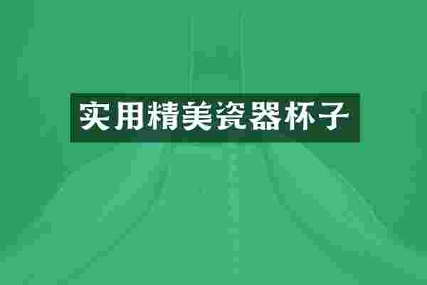 实用精美瓷器杯子