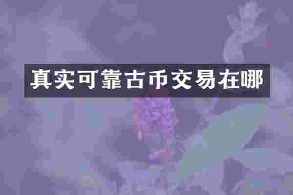 真实可靠古币交易在哪