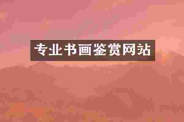 专业书画鉴赏网站
