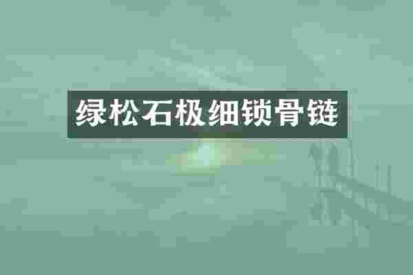 绿松石极细锁骨链