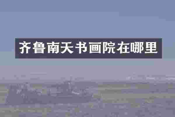 齐鲁南天书画院在哪里
