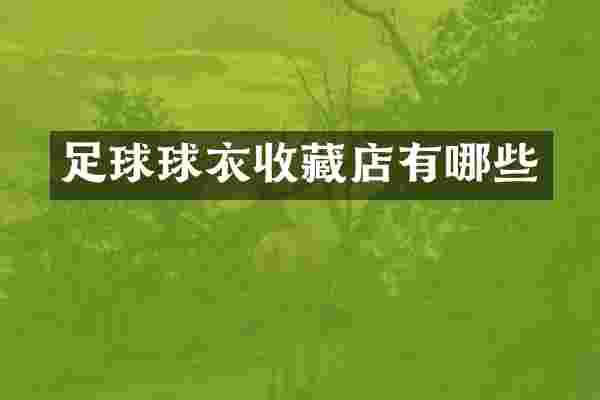 足球球衣收藏店有哪些