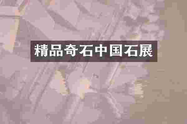 精品奇石中国石展