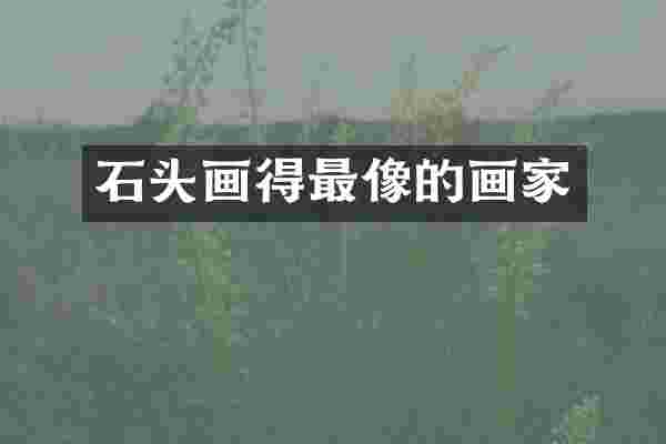 石头画得最像的画家