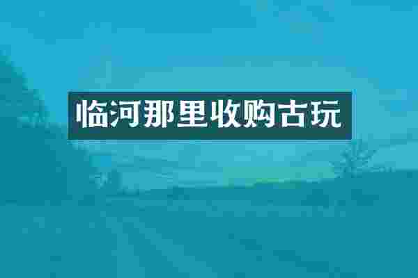 临河那里收购古玩