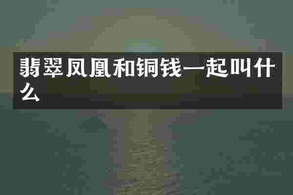 翡翠凤凰和铜钱一起叫什么