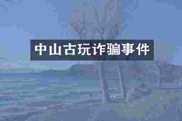 中山古玩诈骗事件