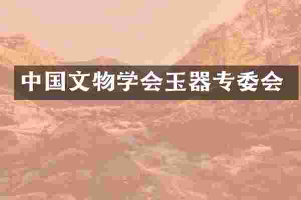 中国文物学会玉器专委会