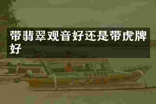 带翡翠观音好还是带虎牌好