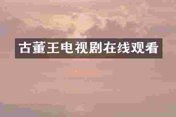 古董王电视剧在线观看