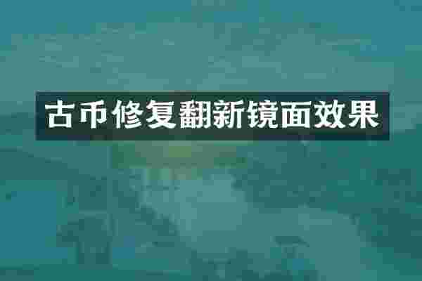 古币修复翻新镜面效果