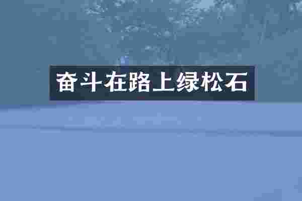 奋斗在路上绿松石