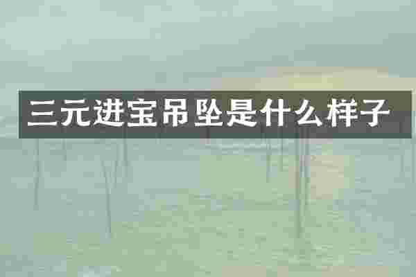 三元进宝吊坠是什么样子