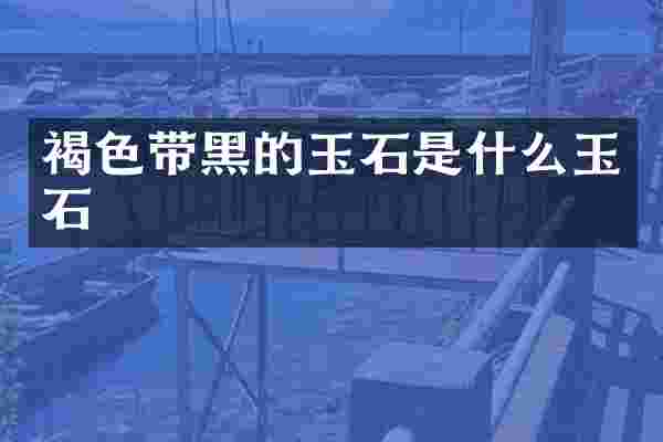 褐色带黑的玉石是什么玉石
