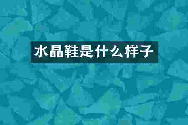 水晶鞋是什么样子